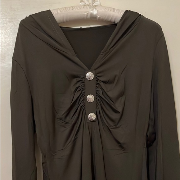 Grim Reaper Army Green medium dress  NEW - Picture 9 of 12